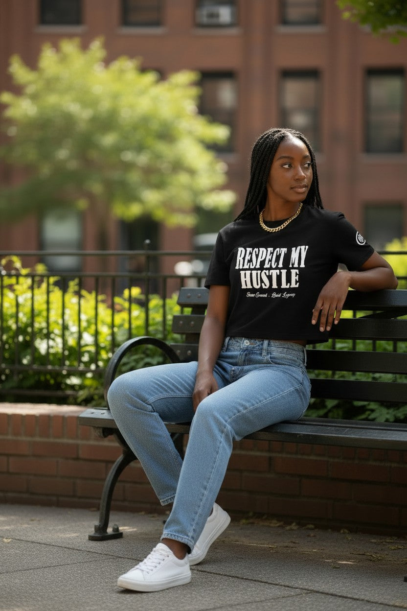 Respect My Hustle Crop Tee