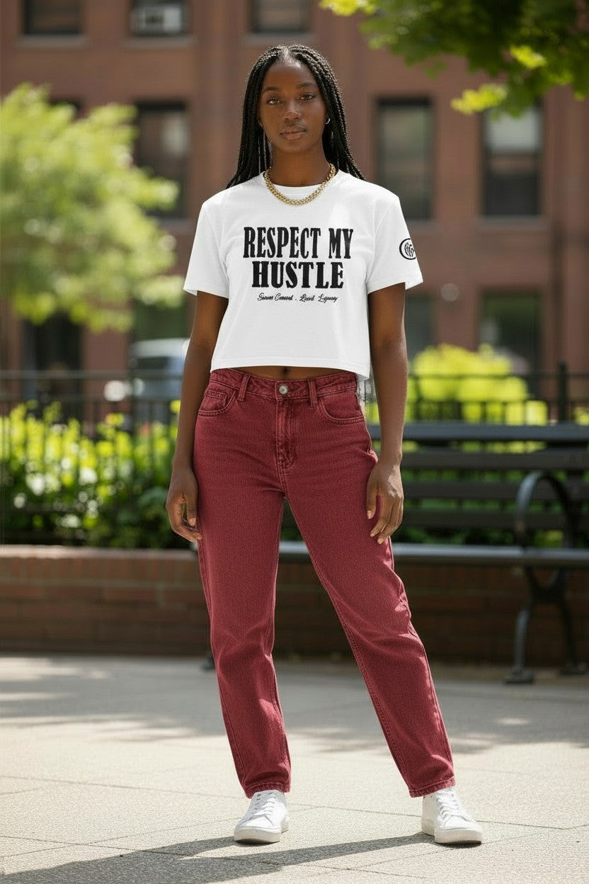 Respect My Hustle Crop Tee