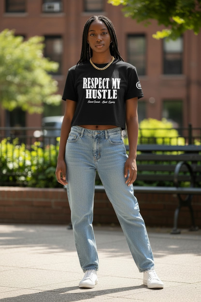 Respect My Hustle Crop Tee