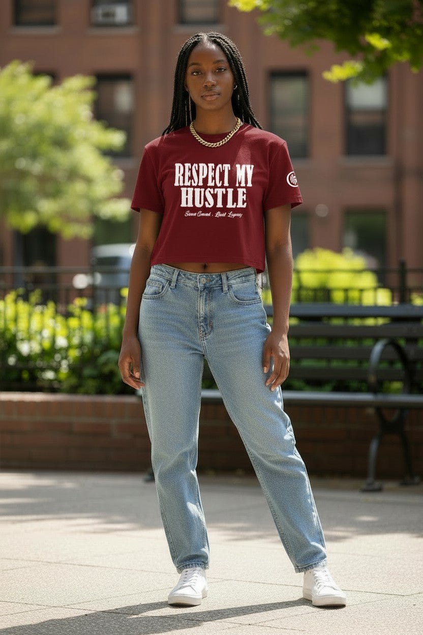 Respect My Hustle Crop Tee